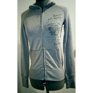 Abercrombie zip-up, super plush sz S